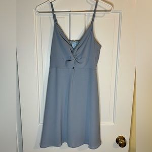 She + Sky light blue mini dress